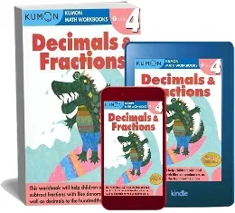 Grade 4 Decimals and Fractions download free [PDF and Ebook] by Kumon Publishing year 2008