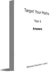 Target Your Maths Year 4 Answer Book: Year 4 download free [PDF and Ebook] by Stephen Pearce year 2014