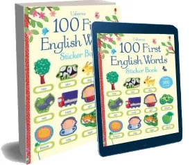 100 First Words in English Sticker Book download free [PDF and Ebook] by Felicity Brooks year 2014