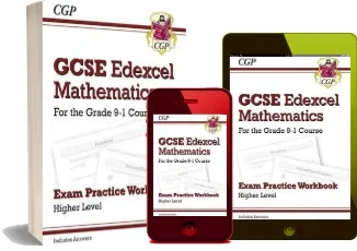 Gcse Maths Edexcel Exam Practice Workbook: Higher - for the Grade 9-1 Course (Includes Answers) download free [PDF and Ebook] by Cgp Books year 2015