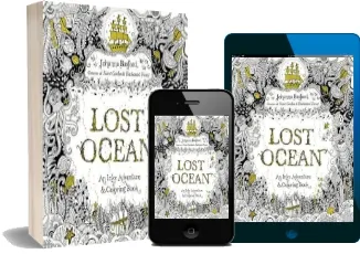 Lost Ocean: An Inky Adventure and Coloring Book for Adults download free [PDF and Ebook] by Johanna Basford year 2015