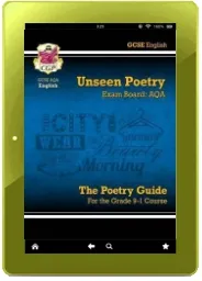 New Grade 9-1 Gcse English Literature aqa Unseen Poetry Guide - Book 1 download free [PDF and Ebook] by Cgp Books year 2015