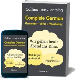 Easy Learning German Complete Grammar, Verbs and Vocabulary (3 Books in 1) download free [PDF and Ebook] by Collins Dictionaries year 2016